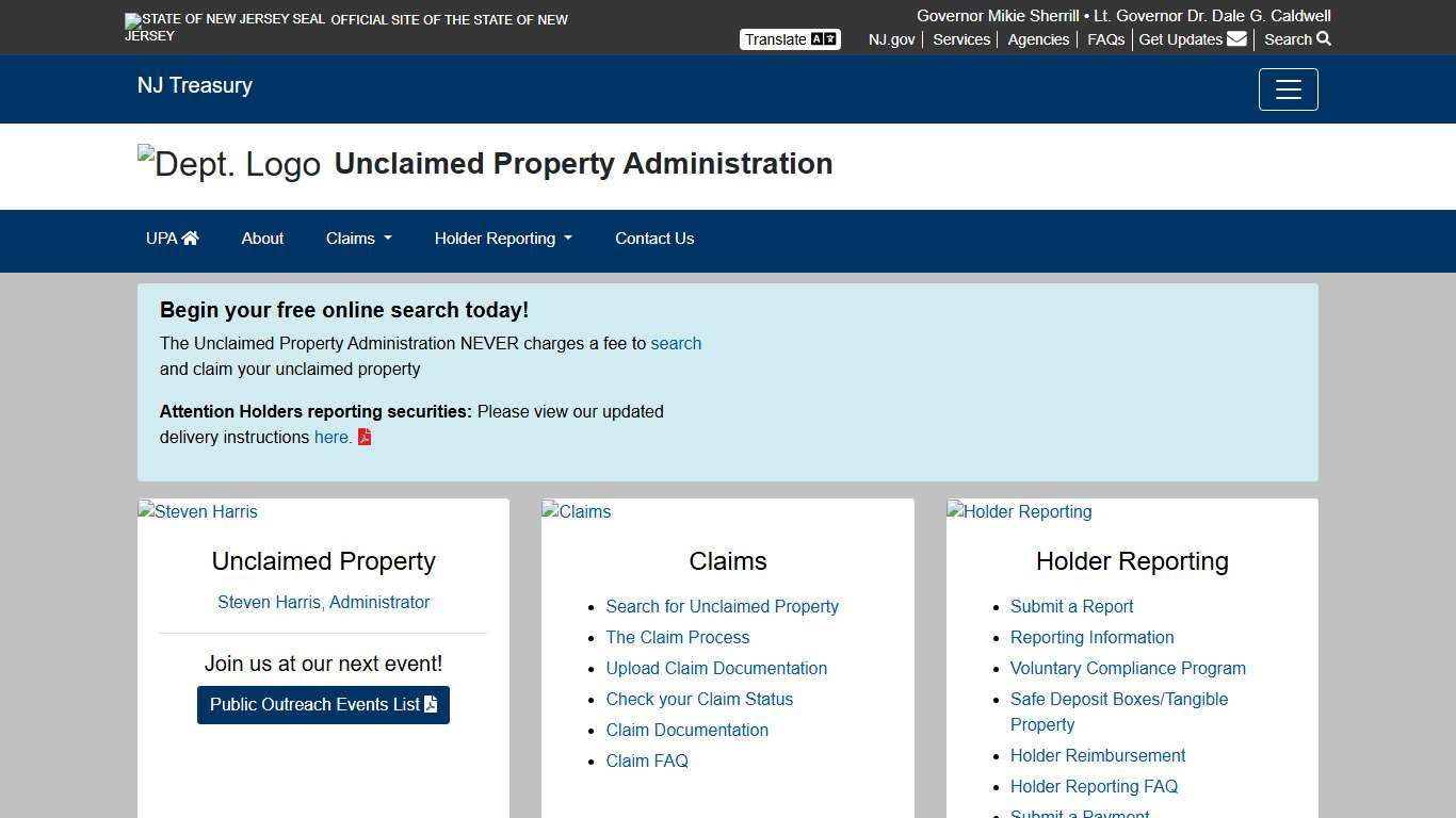 Unclaimed Property Administration