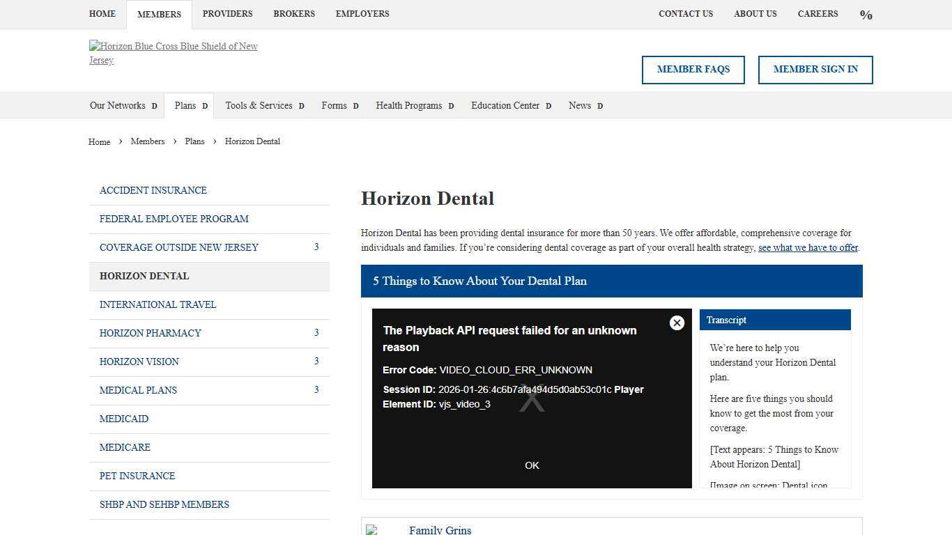 Horizon Dental - Horizon Blue Cross Blue Shield of New Jersey